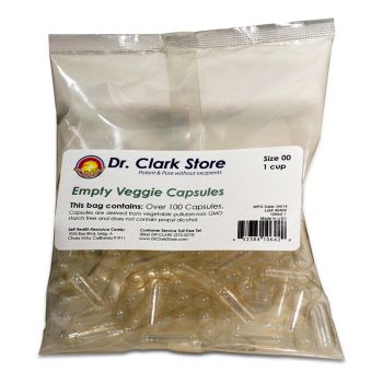 EMPTY VEGGIE CAPS SIZE: 00, 1 CUP (APPROX. 120 CAPSULES)