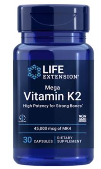 Mega Vitamin K2 - 45000 mcg (45 mg), 30 capsules