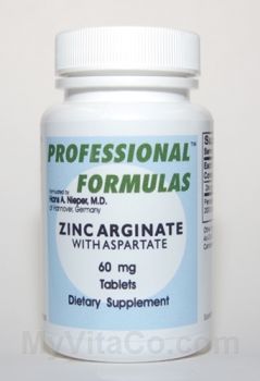 Zinc Arginate w/ Aspartate 11.3 mg 200 tablets by Dr. Hans Nieper